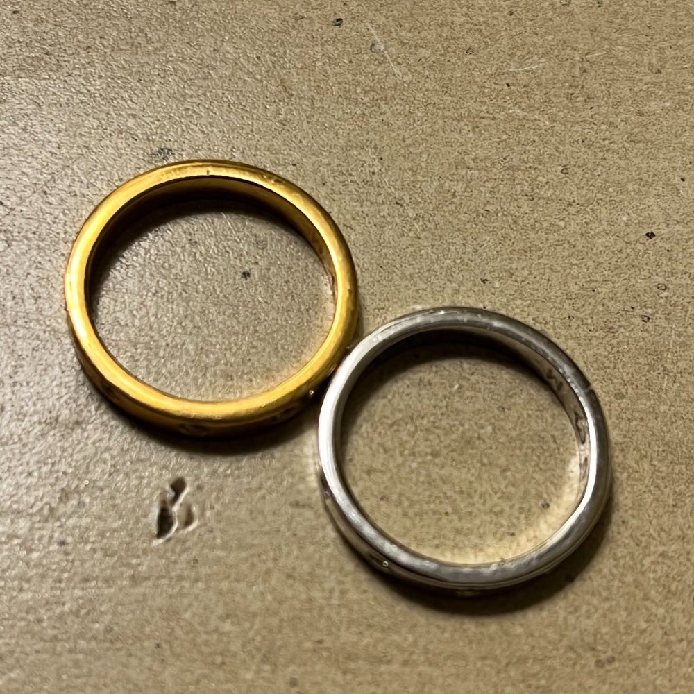 Swarovski Gold And Silver Stackable Ring - image 3